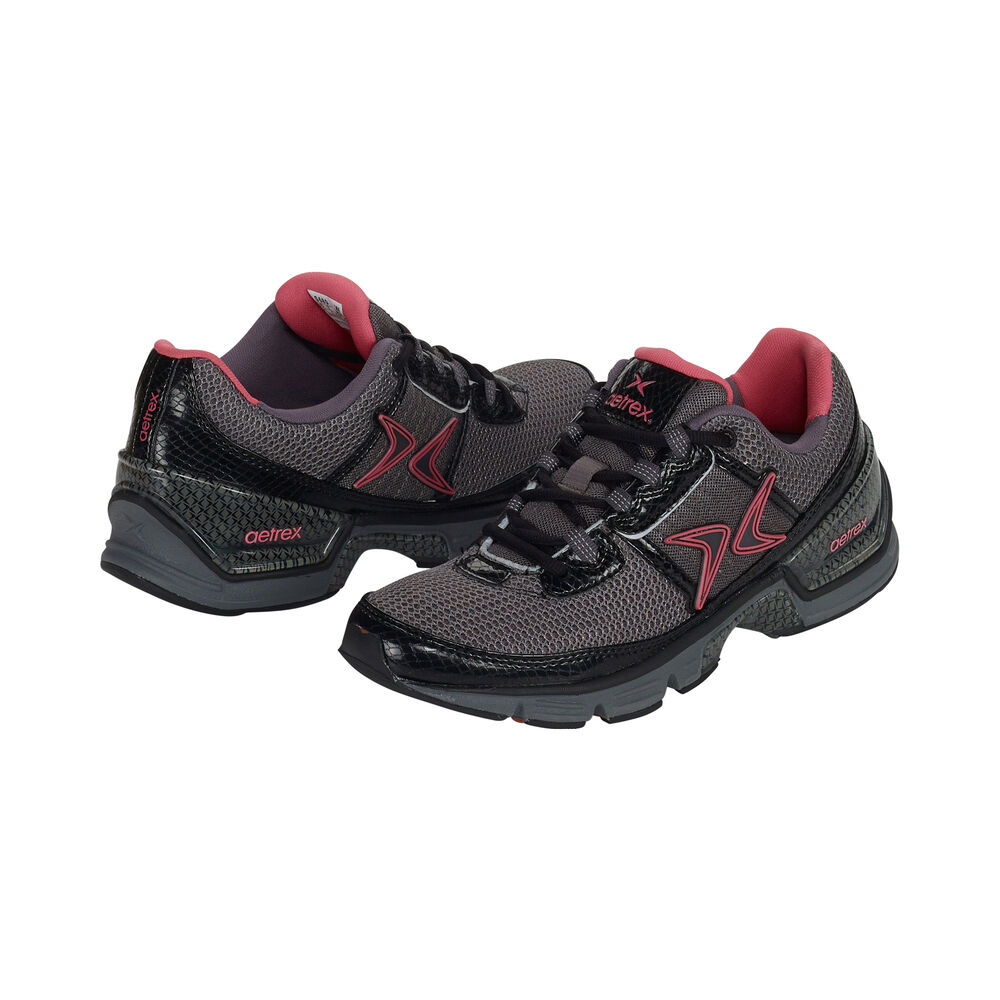 Aetrex Women's Xspress Fitness Runner Sneakers - Black | USA 997A20Y